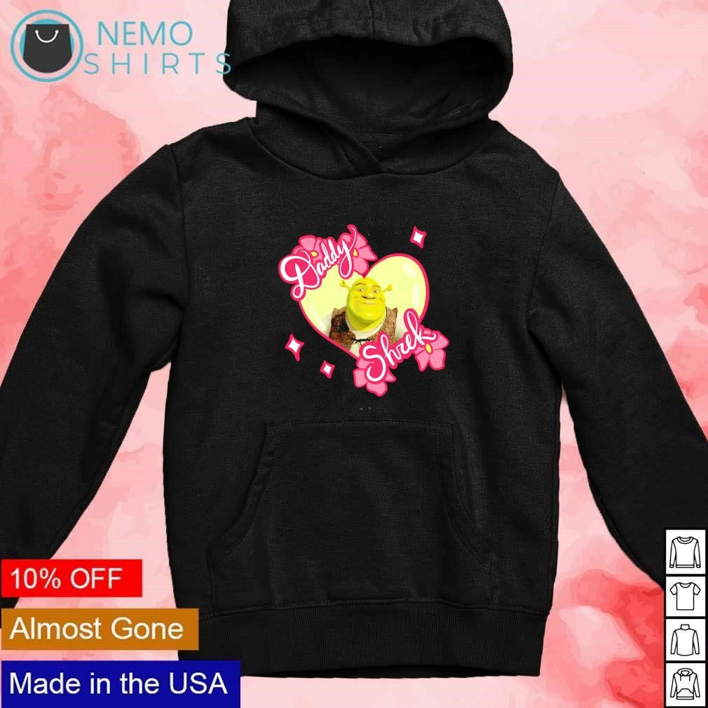 Daddy Shrek heart floral - Adult & Kids T-Shirts, Sweatshirts & Hoodies apparel design preview 2