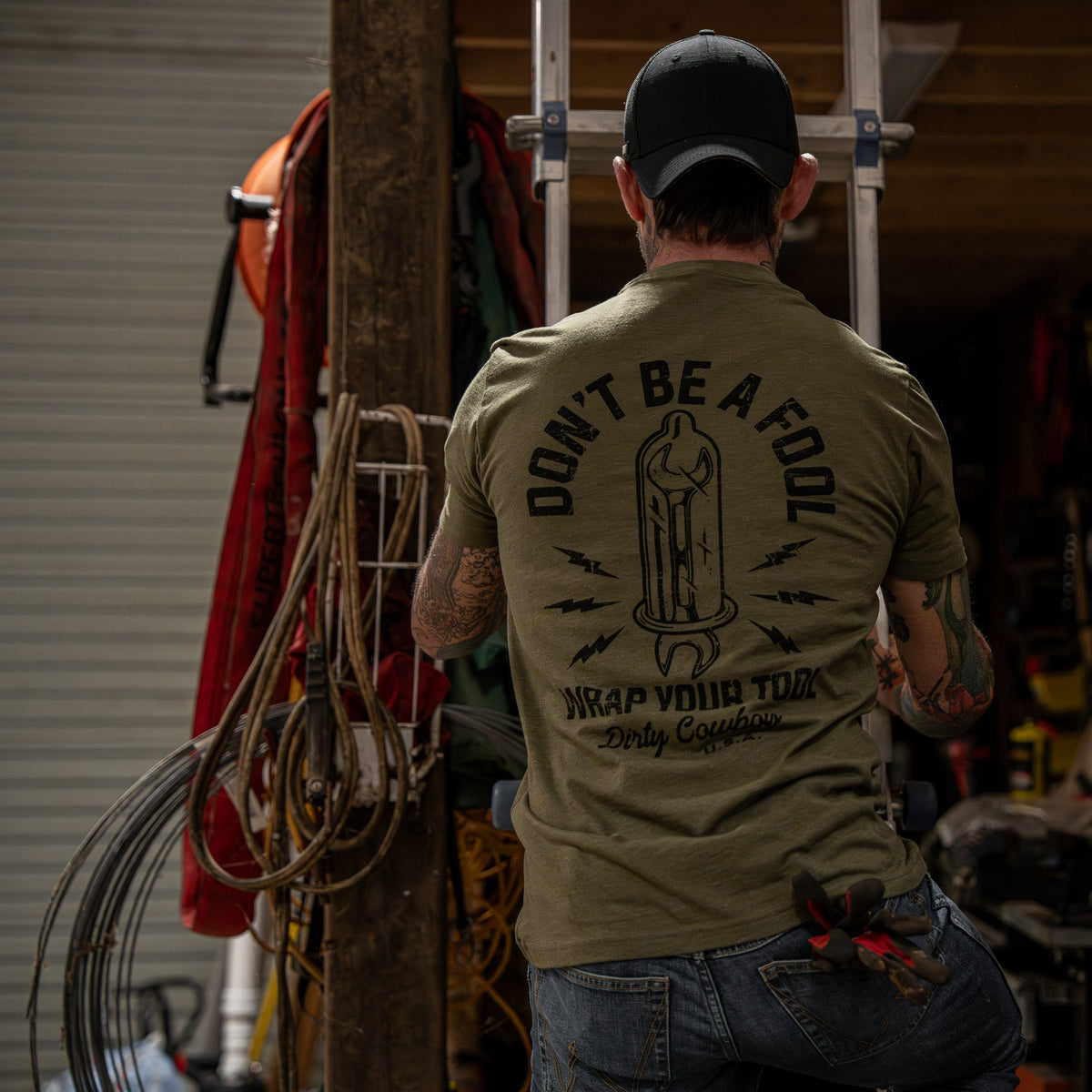 Don't Be a Fool. Wrap Your Tool Men's - Adult & Kids T-Shirts, Sweatshirts & Hoodies apparel design preview 12