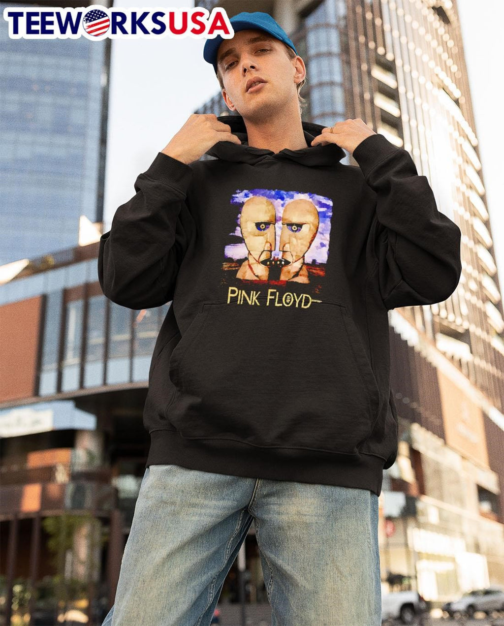 Pink Floyd vintage 90s - Adult & Kids T-Shirts, Sweatshirts & Hoodies apparel design preview 3