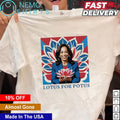Lotus for potus Kamala Harris 2024 president - Adult & Kids T-Shirts, Sweatshirts & Hoodies apparel design preview 1