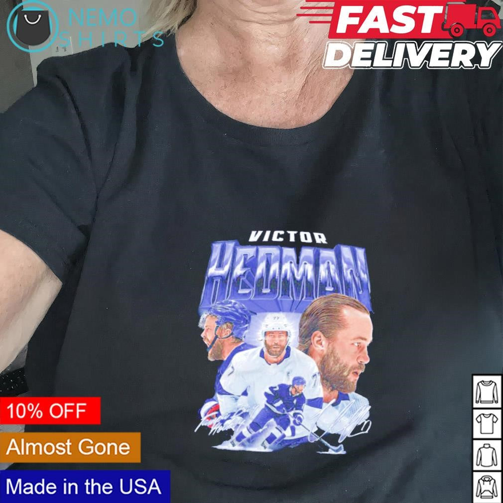 Victor Hedman Tampa Bay Lightning signature vintage - Adult & Kids T-Shirts, Sweatshirts & Hoodies product image 2