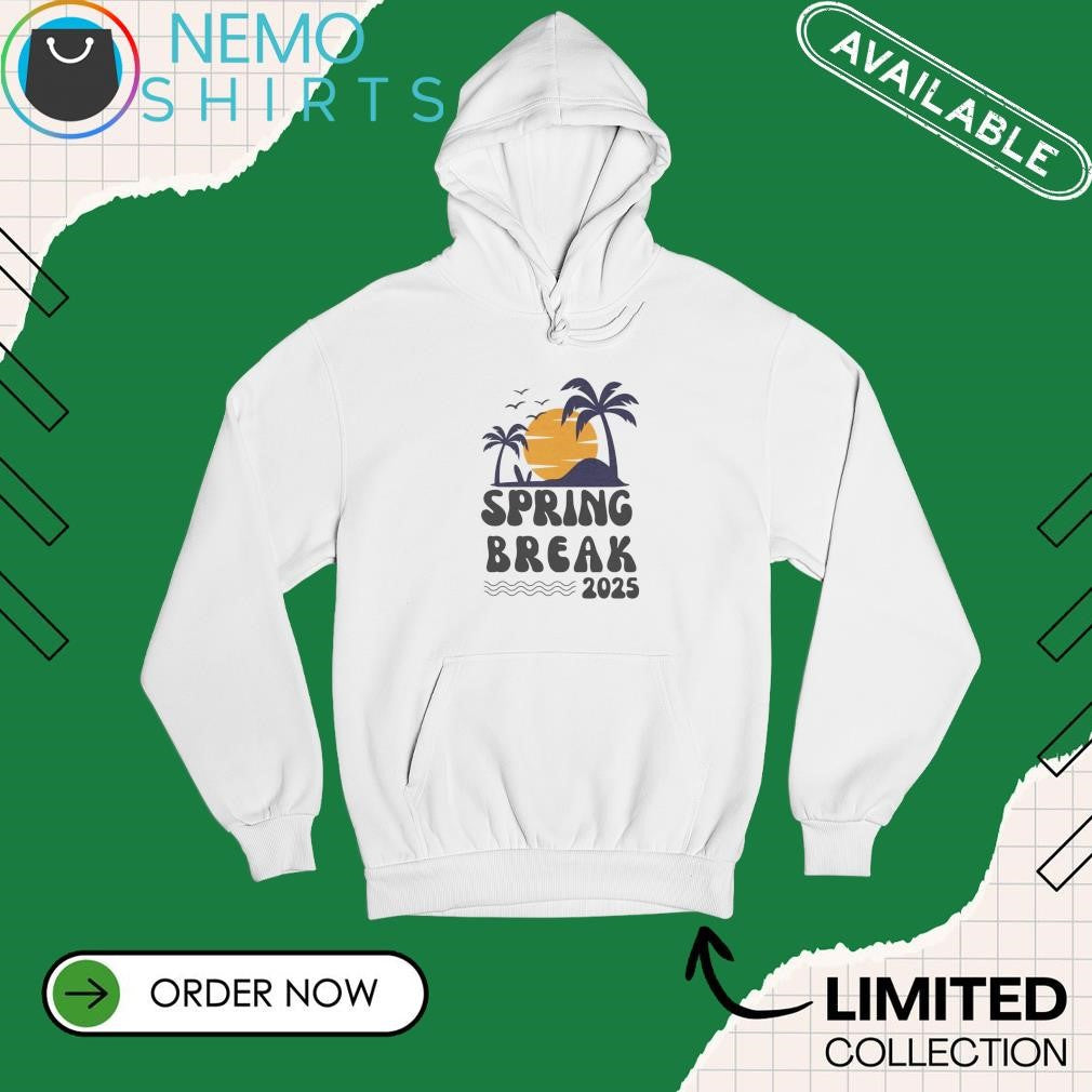 Spring break 2025 vacation beach - Adult & Kids T-Shirts, Sweatshirts & Hoodies apparel design preview 2