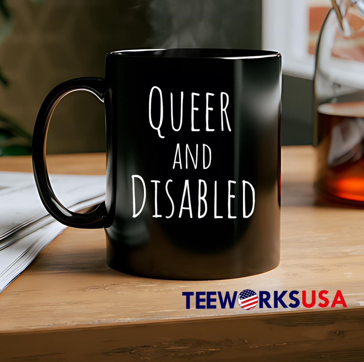 Queer and Disabled - Adult & Kids T-Shirts, Sweatshirts & Hoodies apparel design preview 2