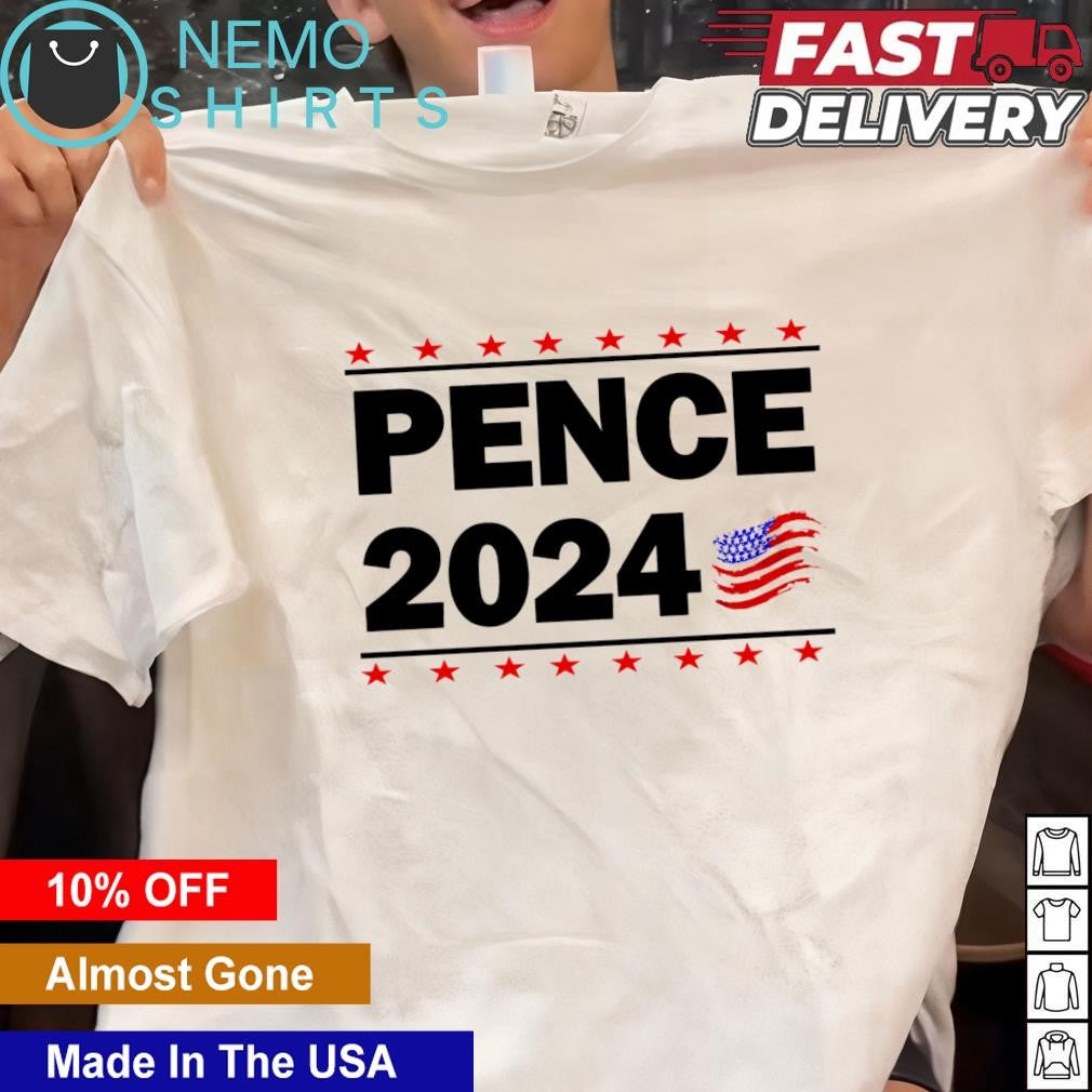 Pence 2024 American flag - Adult & Kids T-Shirts, Sweatshirts & Hoodies apparel design preview 1