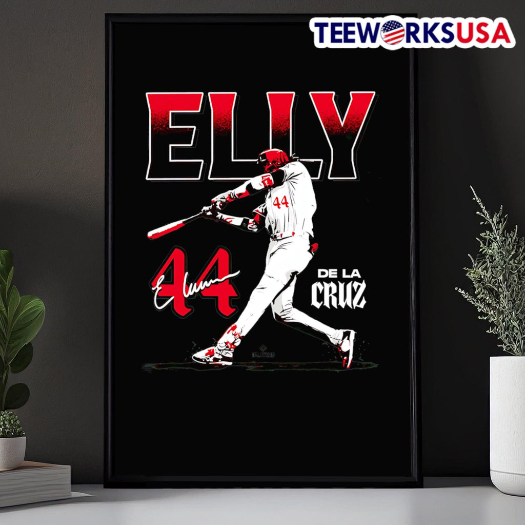 Elly De La Cruz Dynamic Attack Cincinnati Reds - Adult & Kids T-Shirts, Sweatshirts & Hoodies apparel design preview 5