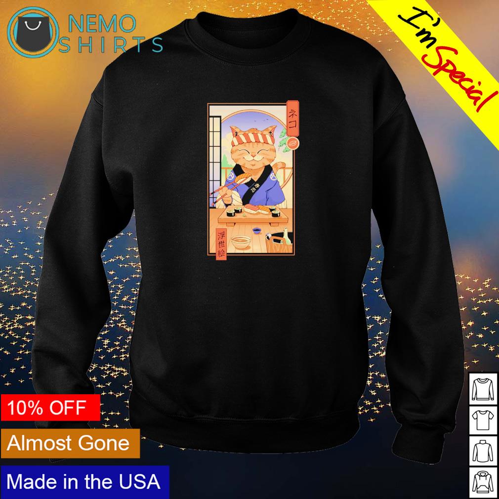 Cat eating sushi - Adult & Kids T-Shirts, Sweatshirts & Hoodies product image 4