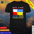 Poland stands with Ukraine - Adult & Kids T-Shirts, Sweatshirts & Hoodies apparel design preview 1