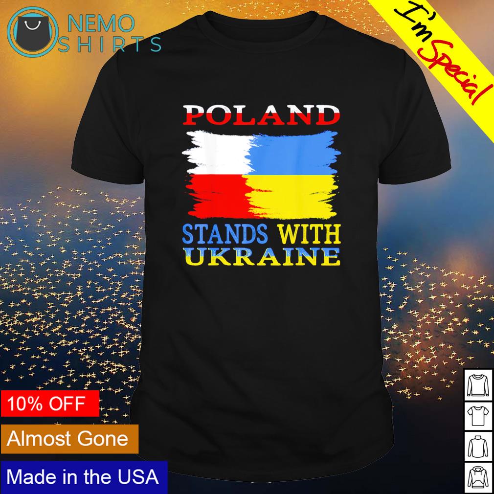 Poland stands with Ukraine - Adult & Kids T-Shirts, Sweatshirts & Hoodies apparel design preview 1