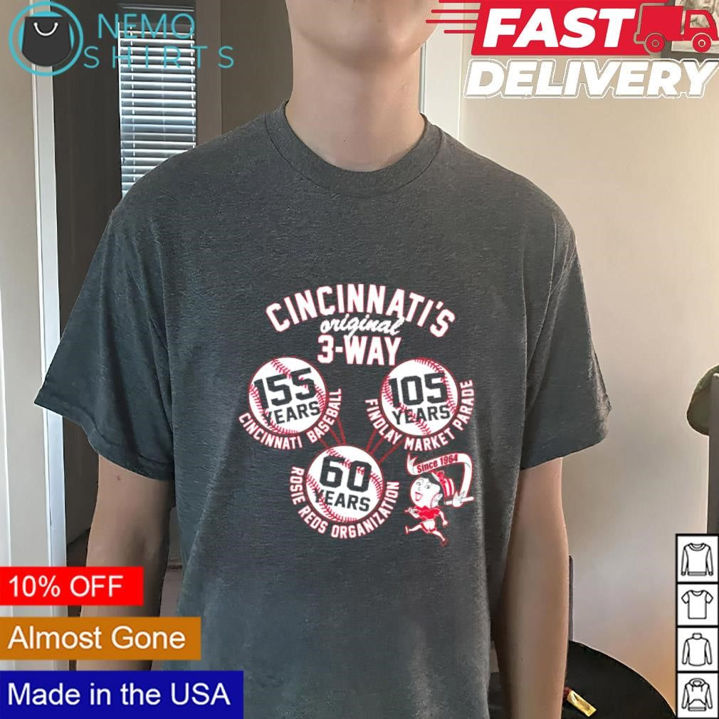 Cincinnati's original 3 way celebrating 60 years of - Adult & Kids T-Shirts, Sweatshirts & Hoodies apparel design preview 3