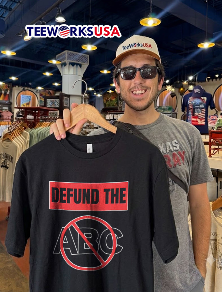 Defund The Abc Text Red Box Prohibition Symbol - Adult & Kids T-Shirts, Sweatshirts & Hoodies apparel design preview 2