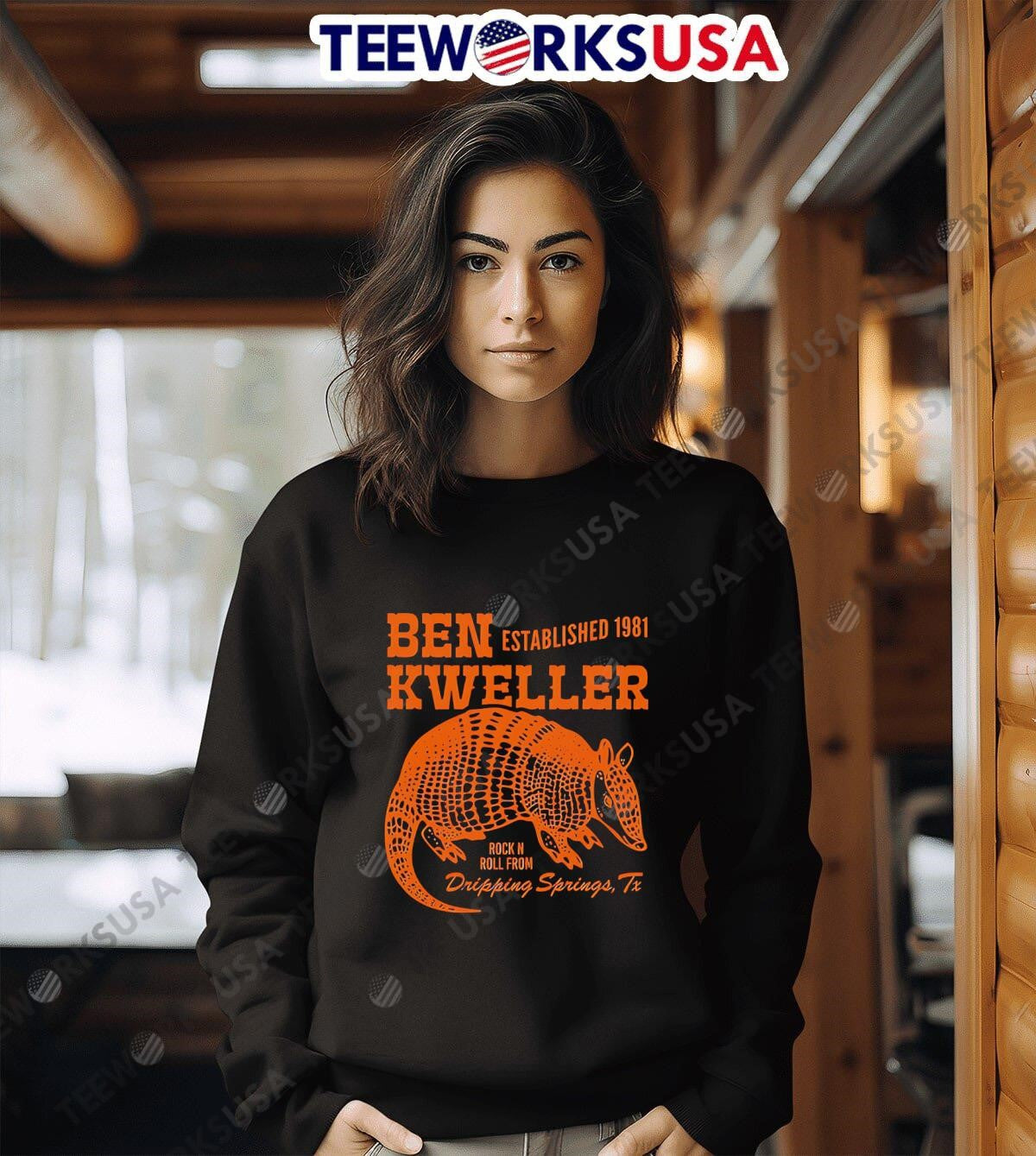Ben Kweller Armadillo 2025 - Adult & Kids T-Shirts, Sweatshirts & Hoodies apparel design preview 6
