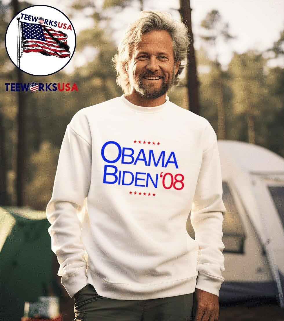Obama Biden 08 - Adult & Kids T-Shirts, Sweatshirts & Hoodies apparel design preview 3