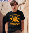 Two Countries Deer Kangaroo One Friendship Harmony - Adult & Kids T-Shirts, Sweatshirts & Hoodies apparel design preview 1