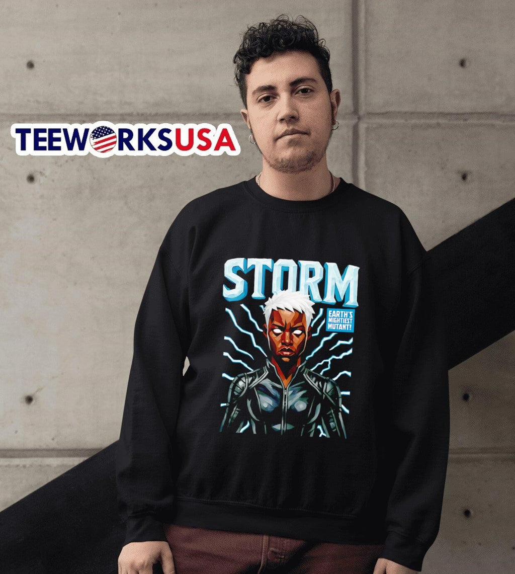 Storm Earth's mightiest mutant - Adult & Kids T-Shirts, Sweatshirts & Hoodies apparel design preview 6