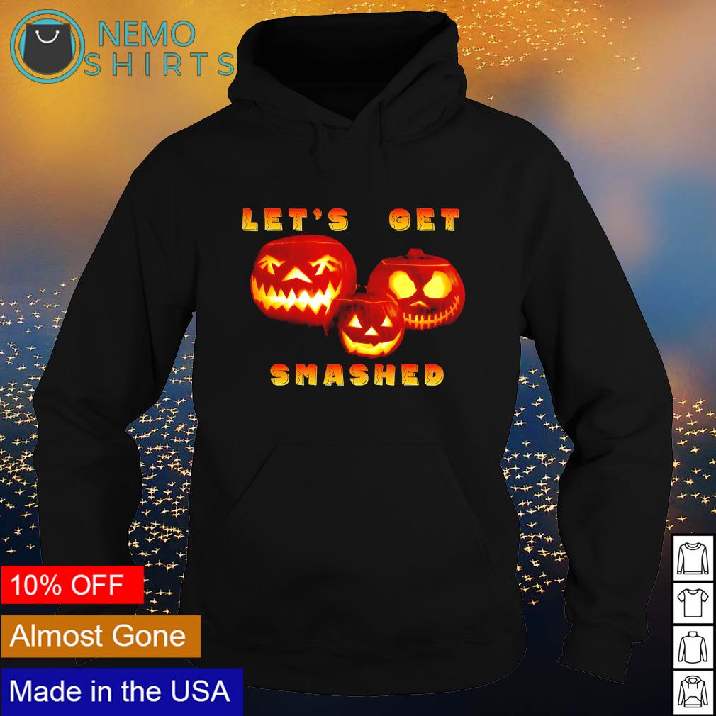 Pumpkins let's get smashed Halloween - Adult & Kids T-Shirts, Sweatshirts & Hoodies apparel design preview 2