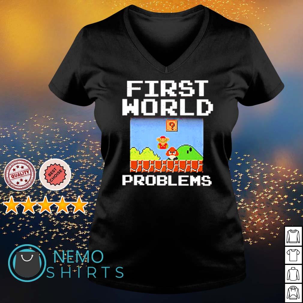 Mario first world problems - Adult & Kids T-Shirts, Sweatshirts & Hoodies apparel design preview 5