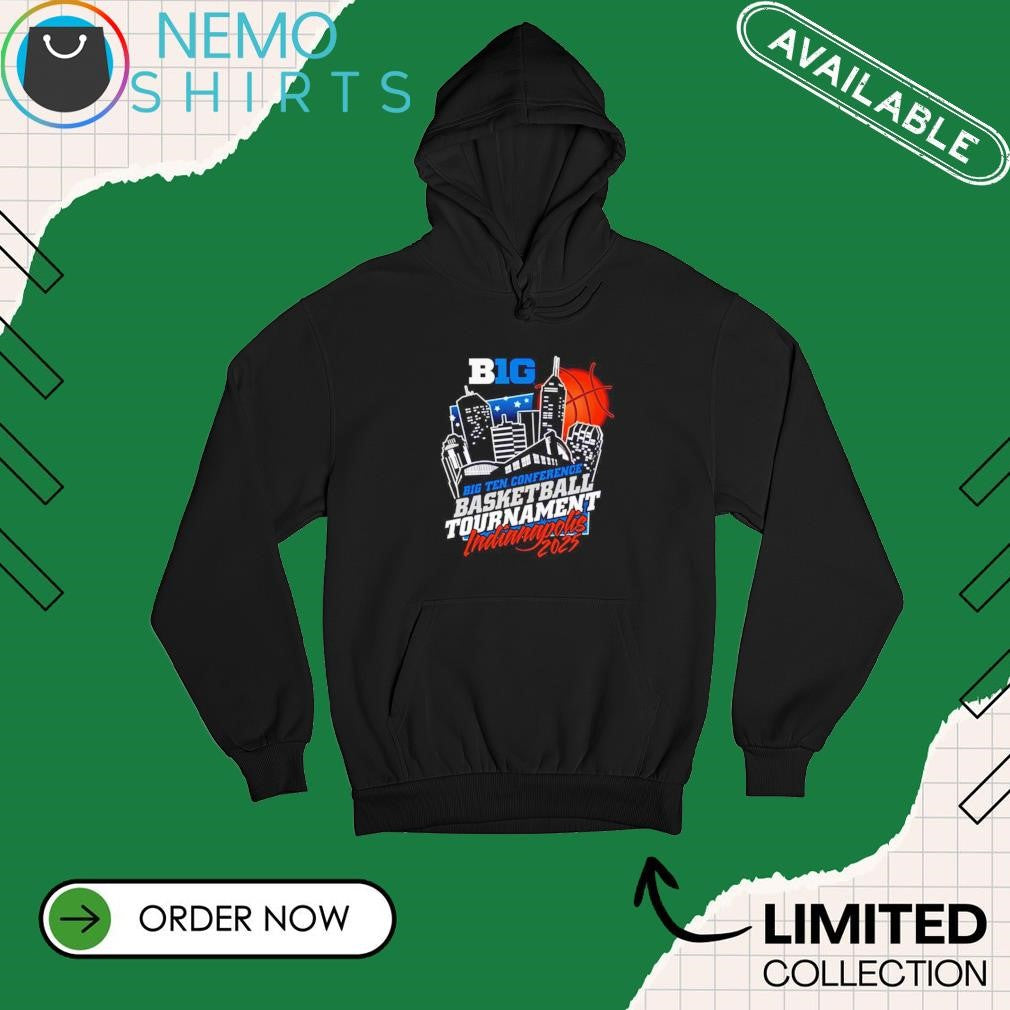 Indianapolis 2025 Big Ten conference basketball - Adult & Kids T-Shirts, Sweatshirts & Hoodies apparel design preview 2