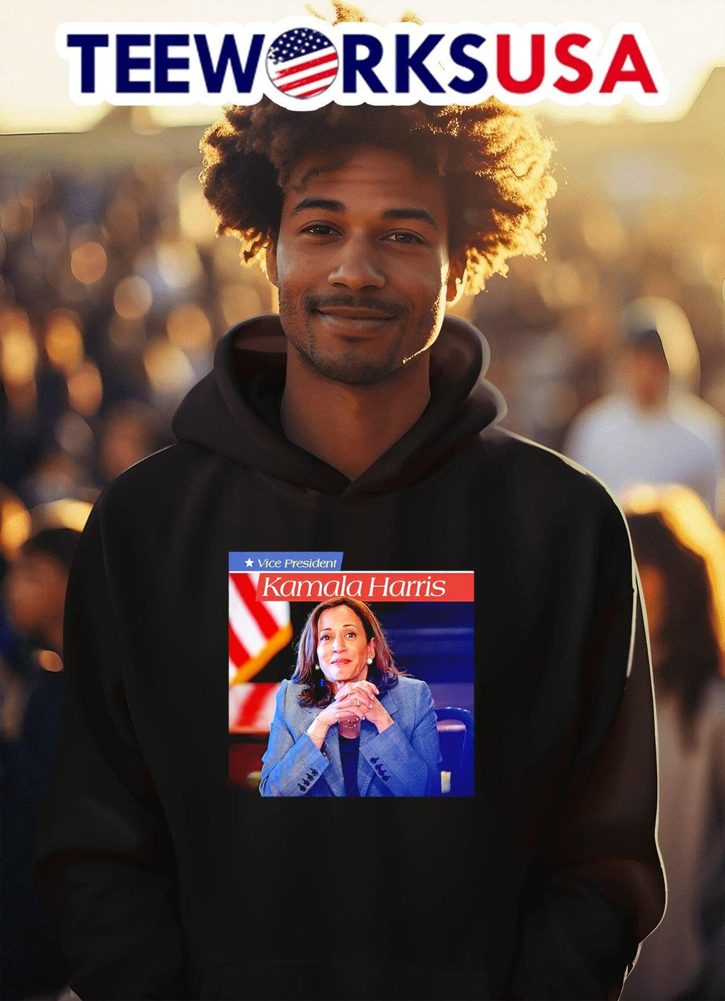 Kamala Harris vice president - Adult & Kids T-Shirts, Sweatshirts & Hoodies apparel design preview 2