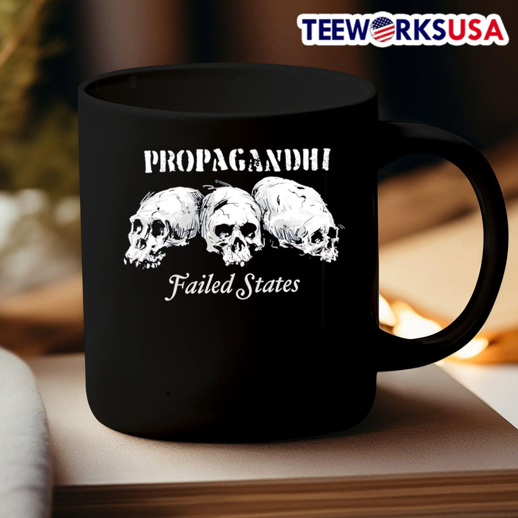 Propagandhi Failed States skulls - Adult & Kids T-Shirts, Sweatshirts & Hoodies apparel design preview 3