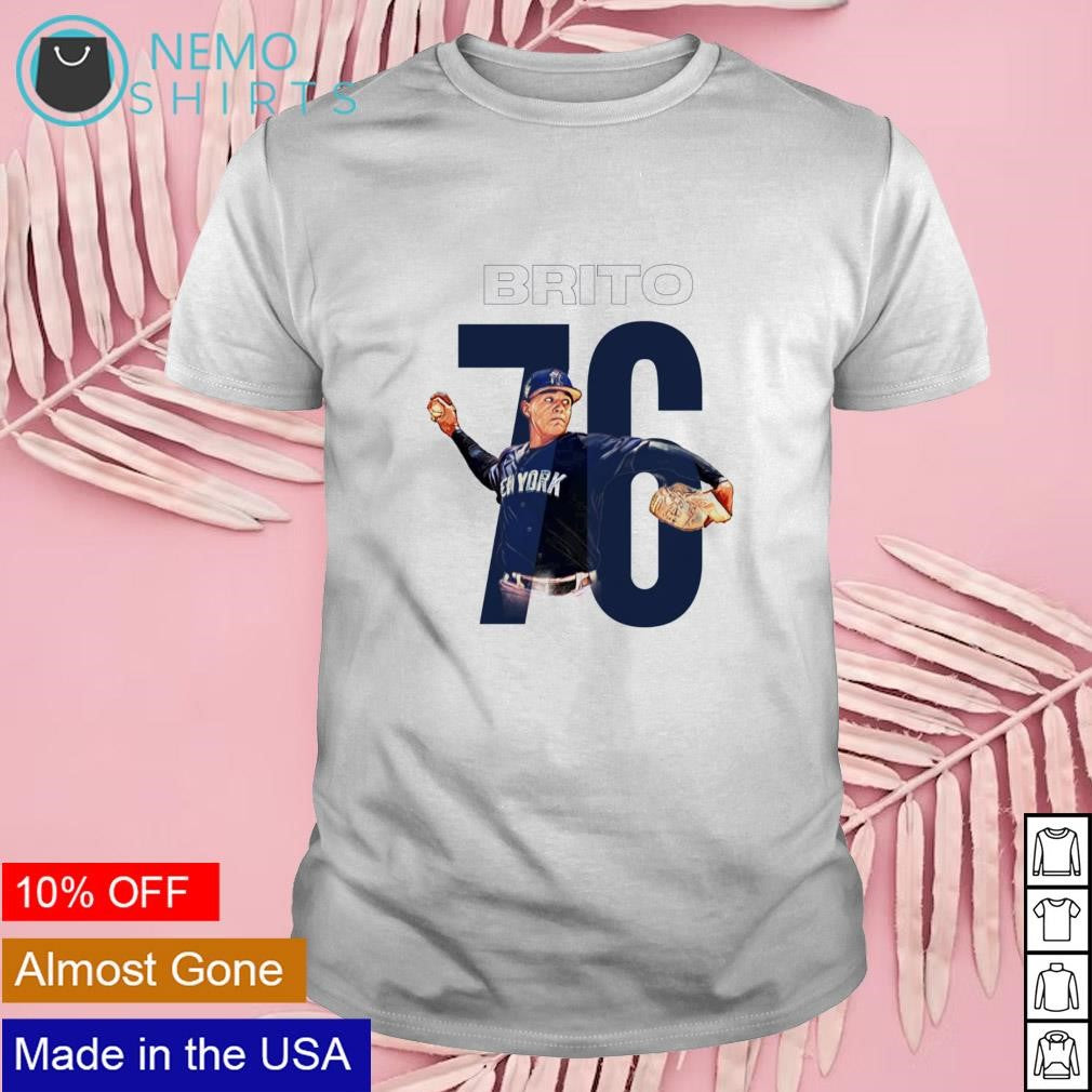 Jhony Brito number 76 New York Yankees - Adult & Kids T-Shirts, Sweatshirts & Hoodies apparel design preview 1