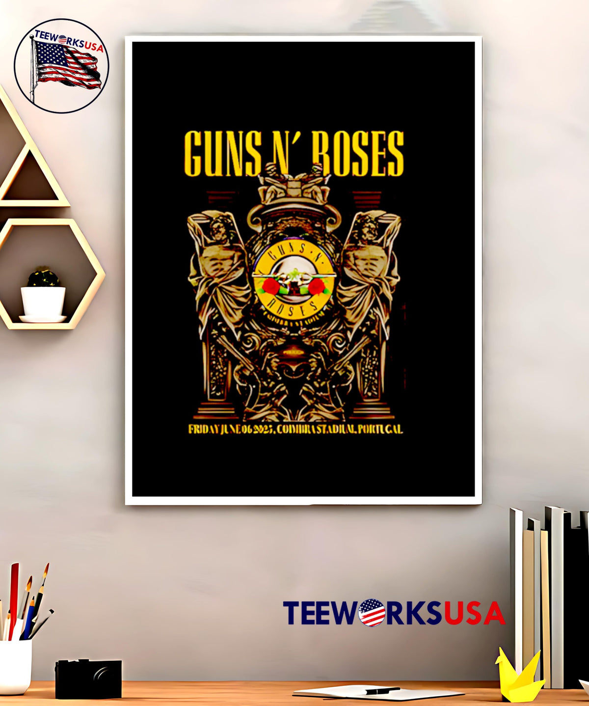 Guns N' Roses Coimbra Stadium Concert 2025 - Adult & Kids T-Shirts, Sweatshirts & Hoodies apparel design preview 5