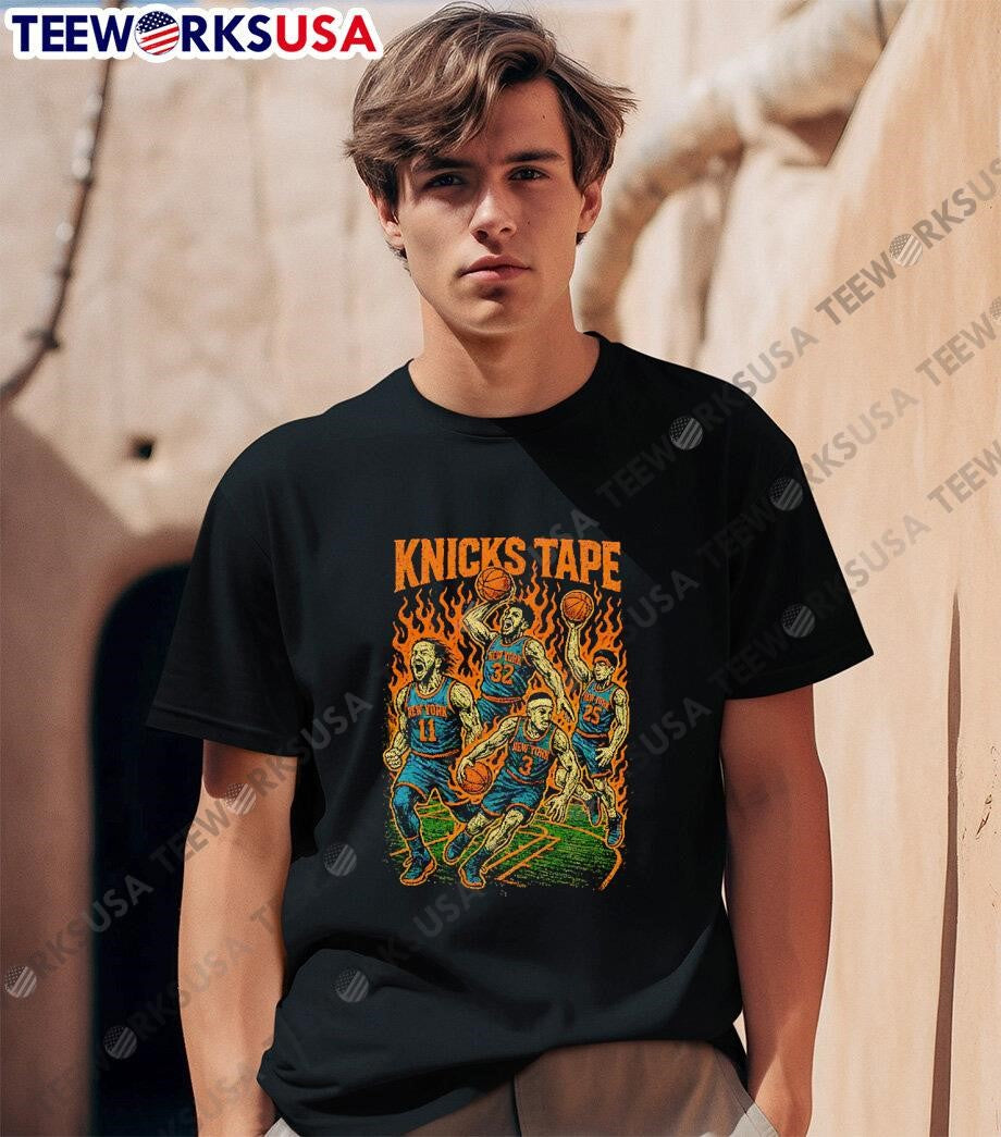 Knicks Tape Inferno heat - Adult & Kids T-Shirts, Sweatshirts & Hoodies apparel design preview 1