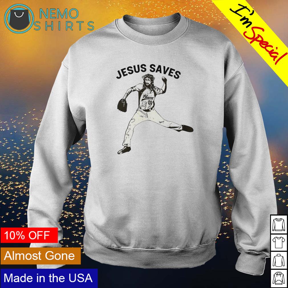 Jizz Johnson Jesus saves baseball - Adult & Kids T-Shirts, Sweatshirts & Hoodies apparel design preview 4