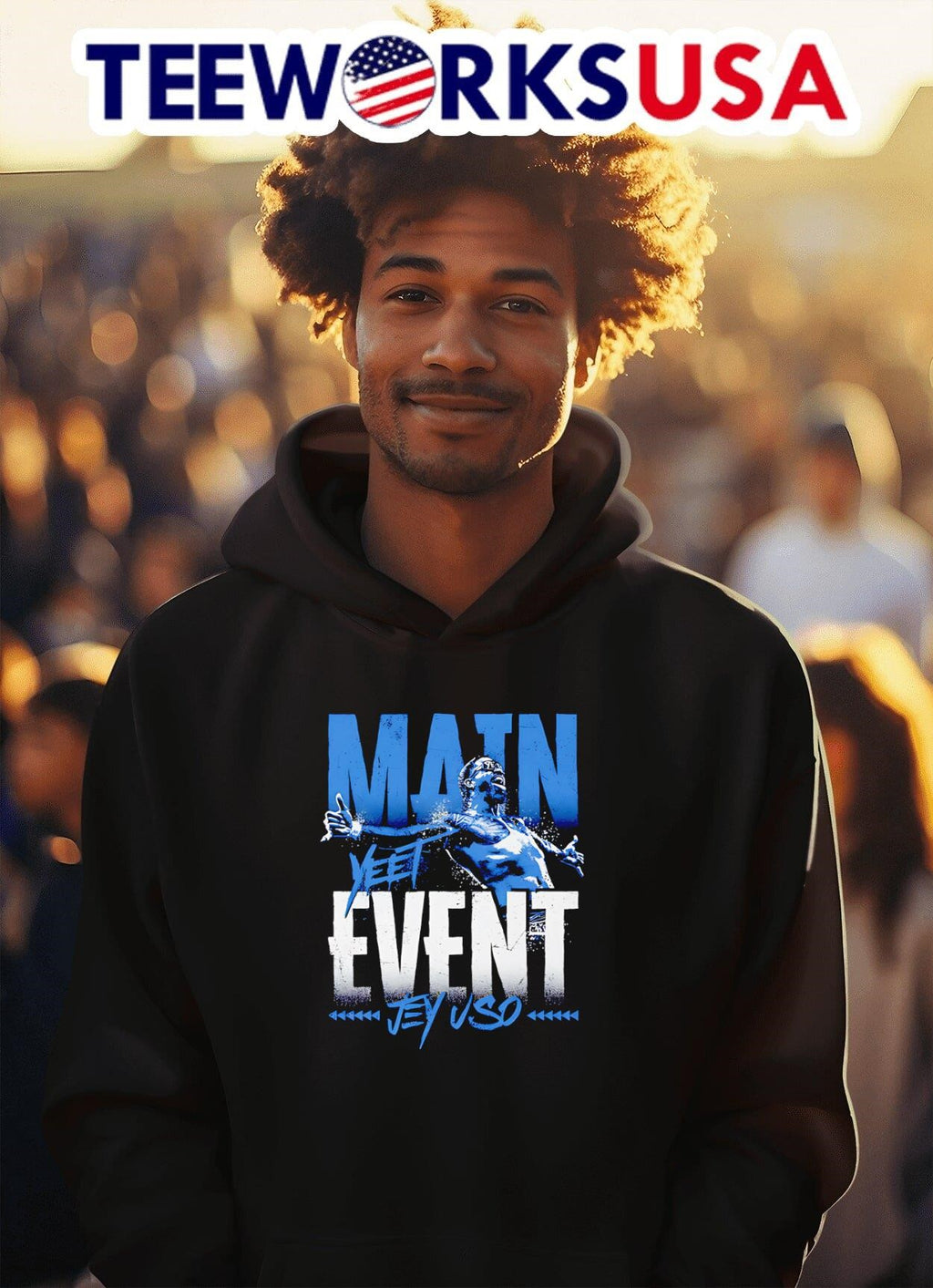 Jey Uso Main Event Yeet - Adult & Kids T-Shirts, Sweatshirts & Hoodies apparel design preview 2