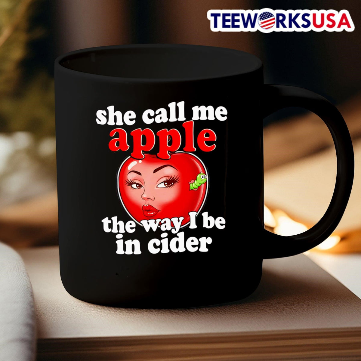 She call me apple the way I be in cider - Adult & Kids T-Shirts, Sweatshirts & Hoodies apparel design preview 3