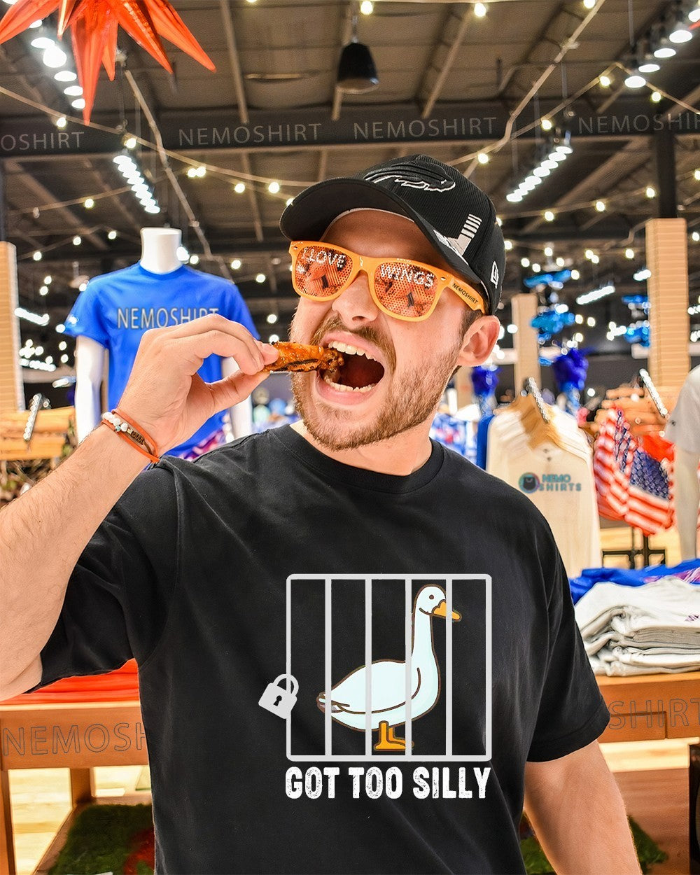 Goose got too silly - Adult & Kids T-Shirts, Sweatshirts & Hoodies apparel design preview 1