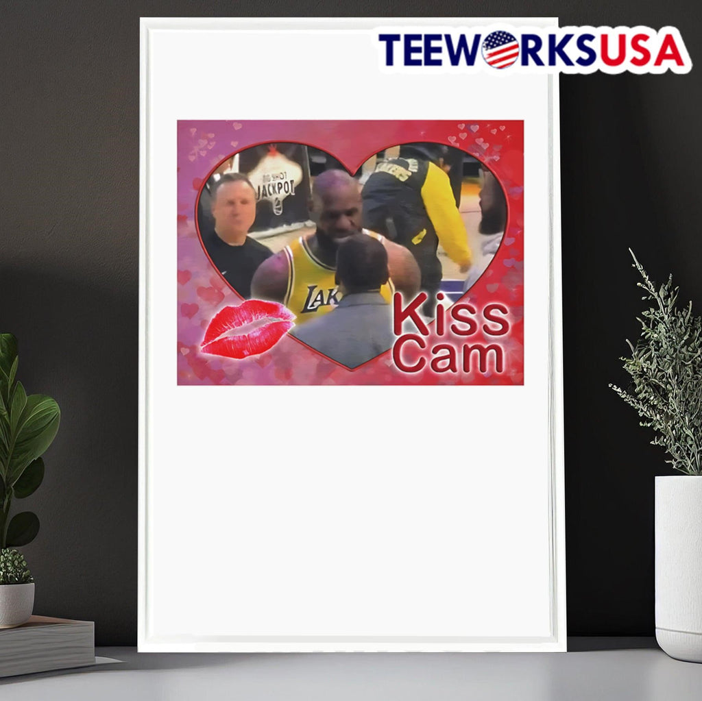Kiss cam Lebron James and Stephen A Smith - Adult & Kids T-Shirts, Sweatshirts & Hoodies apparel design preview 6