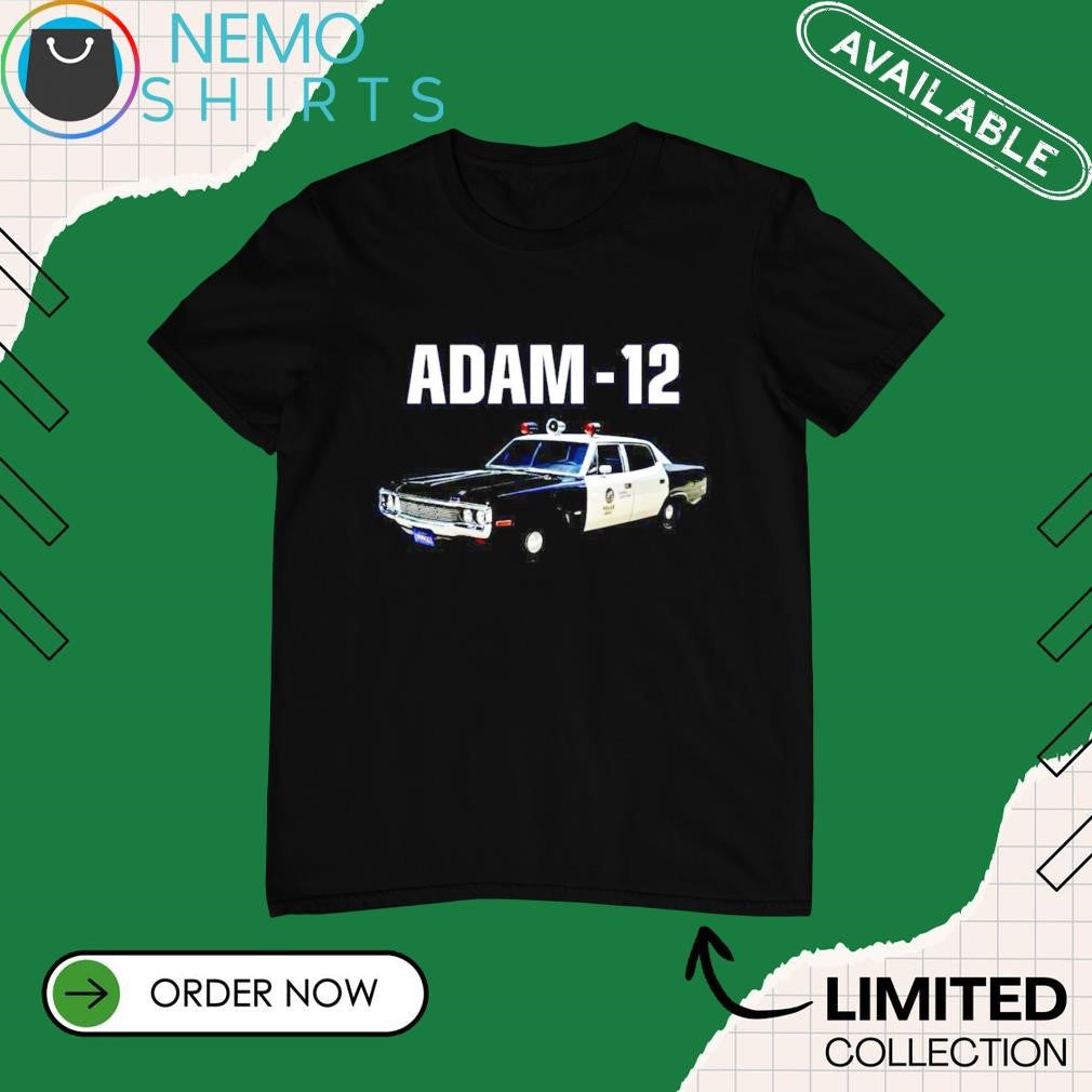 Adam 12 police car - Adult & Kids T-Shirts, Sweatshirts & Hoodies apparel design preview 1