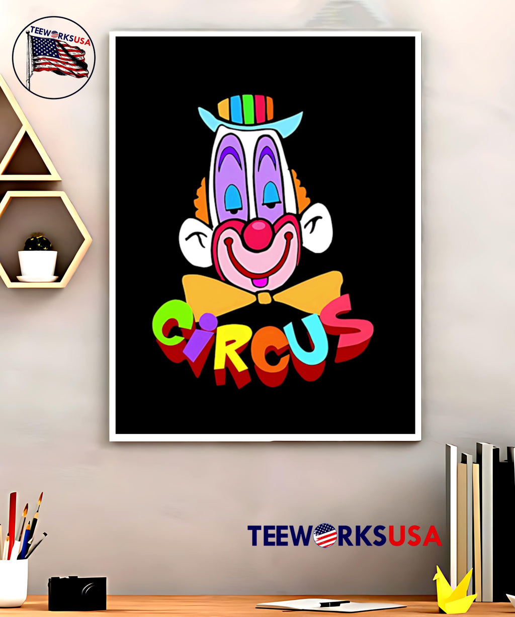 Funny Clown Circus Face - Adult & Kids T-Shirts, Sweatshirts & Hoodies apparel design preview 5