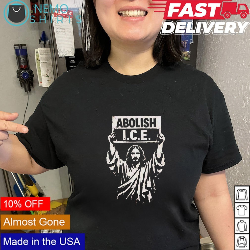 Jesus abolish ICE - Adult & Kids T-Shirts, Sweatshirts & Hoodies apparel design preview 2