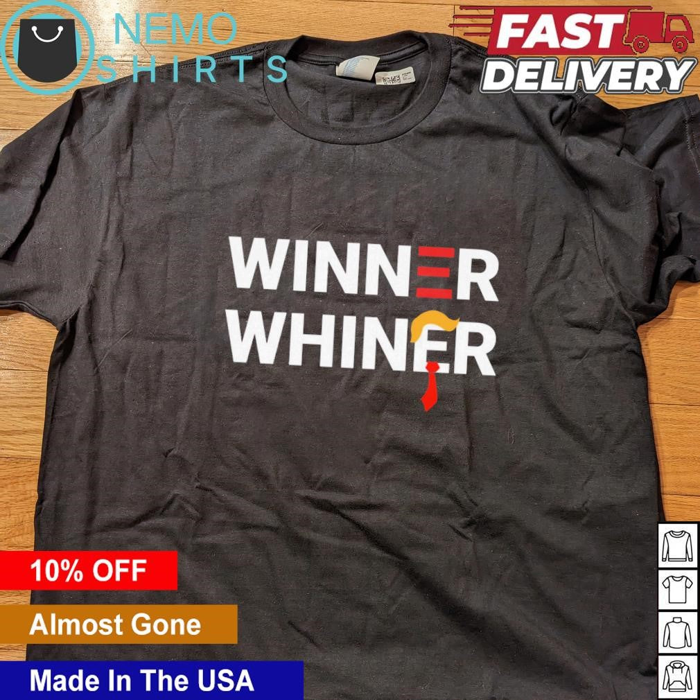 Winner Whiner supporting Biden - Adult & Kids T-Shirts, Sweatshirts & Hoodies apparel design preview 4