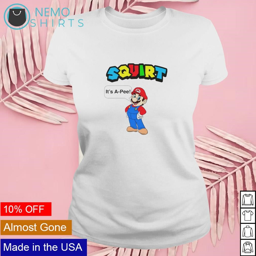 Squirt it's a pee Mario - Adult & Kids T-Shirts, Sweatshirts & Hoodies product image 4