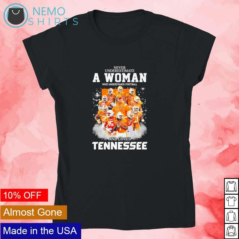 Never underestimate a woman who understands football - Adult & Kids T-Shirts, Sweatshirts & Hoodies apparel design preview 4