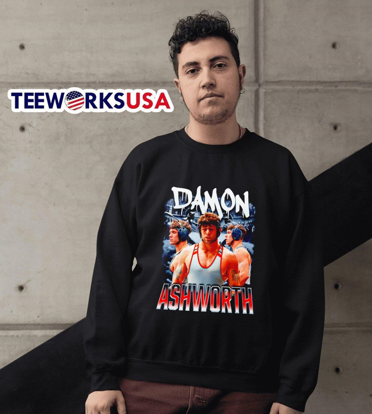Damon Ashworth retro graphic - Adult & Kids T-Shirts, Sweatshirts & Hoodies apparel design preview 6