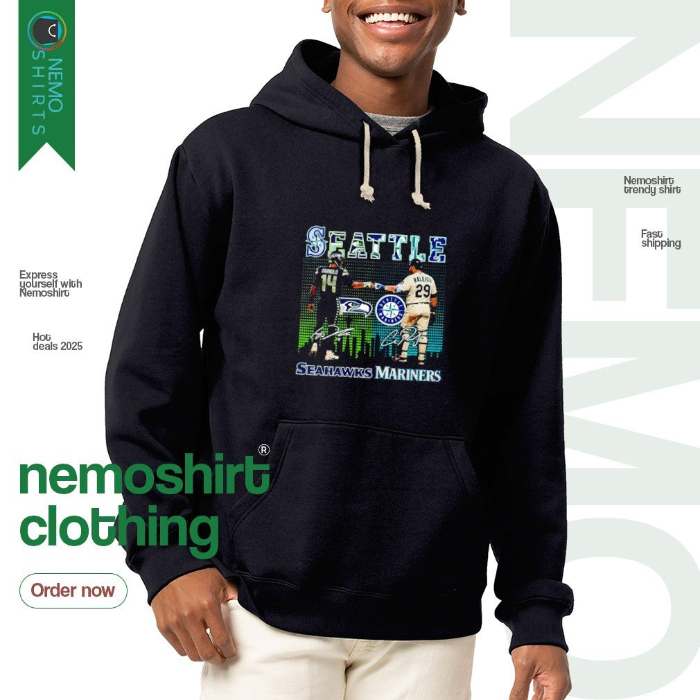 Seattle city sports Seahawks Darnold and Mariners - Adult & Kids T-Shirts, Sweatshirts & Hoodies apparel design preview 2