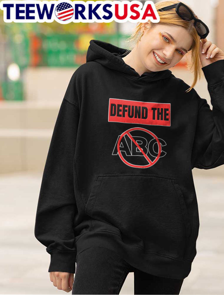 Defund The Abc Text Red Box Prohibition Symbol - Adult & Kids T-Shirts, Sweatshirts & Hoodies apparel design preview 4