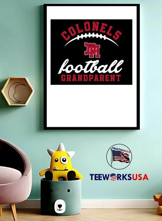 Dixie Youth Colonels Football Grandparent - Adult & Kids T-Shirts, Sweatshirts & Hoodies apparel design preview 3