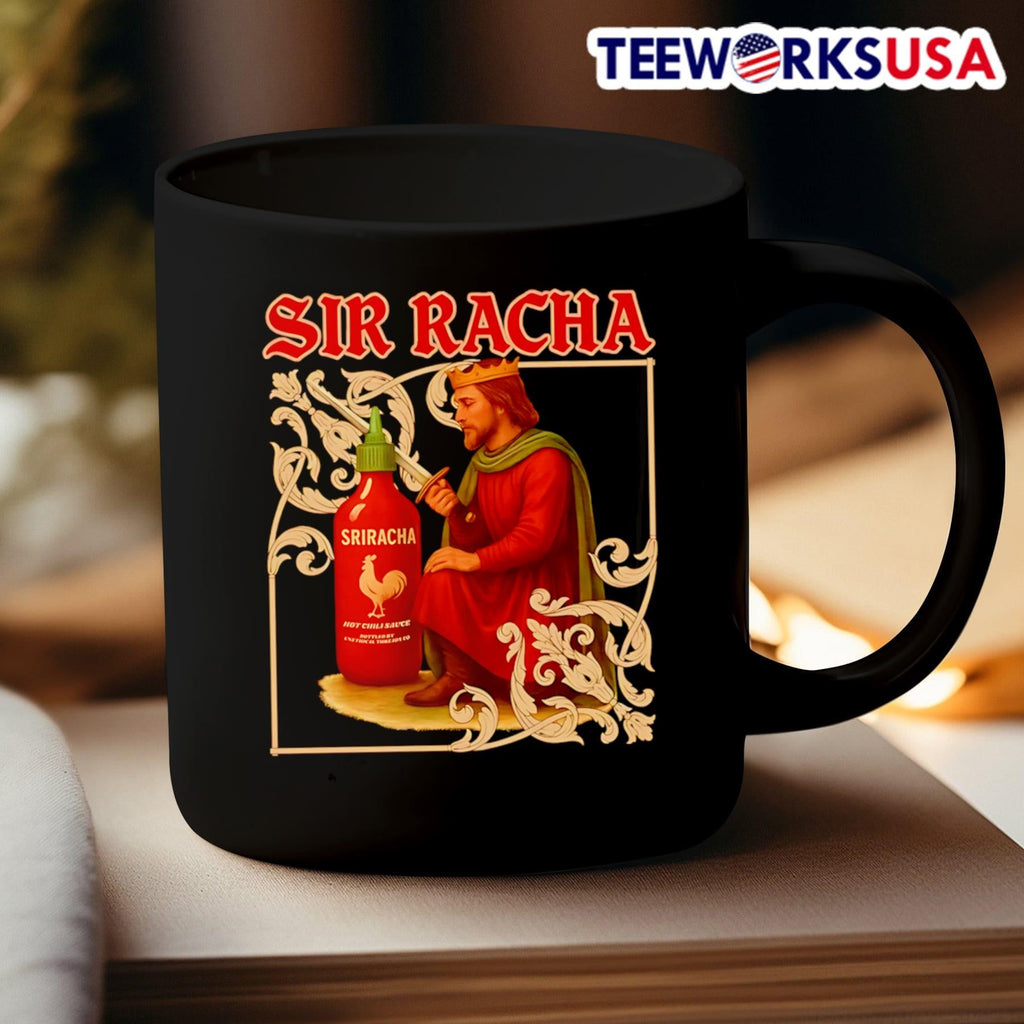 Sir Racha Sriracha Medieval - Adult & Kids T-Shirts, Sweatshirts & Hoodies apparel design preview 3