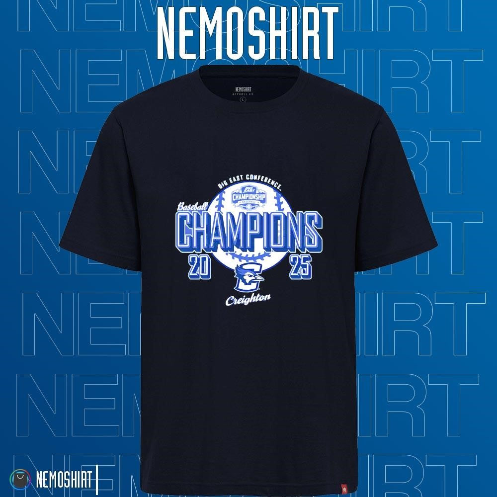Creighton Bluejays 2025 big ten conference baseball - Adult & Kids T-Shirts, Sweatshirts & Hoodies apparel design preview 1