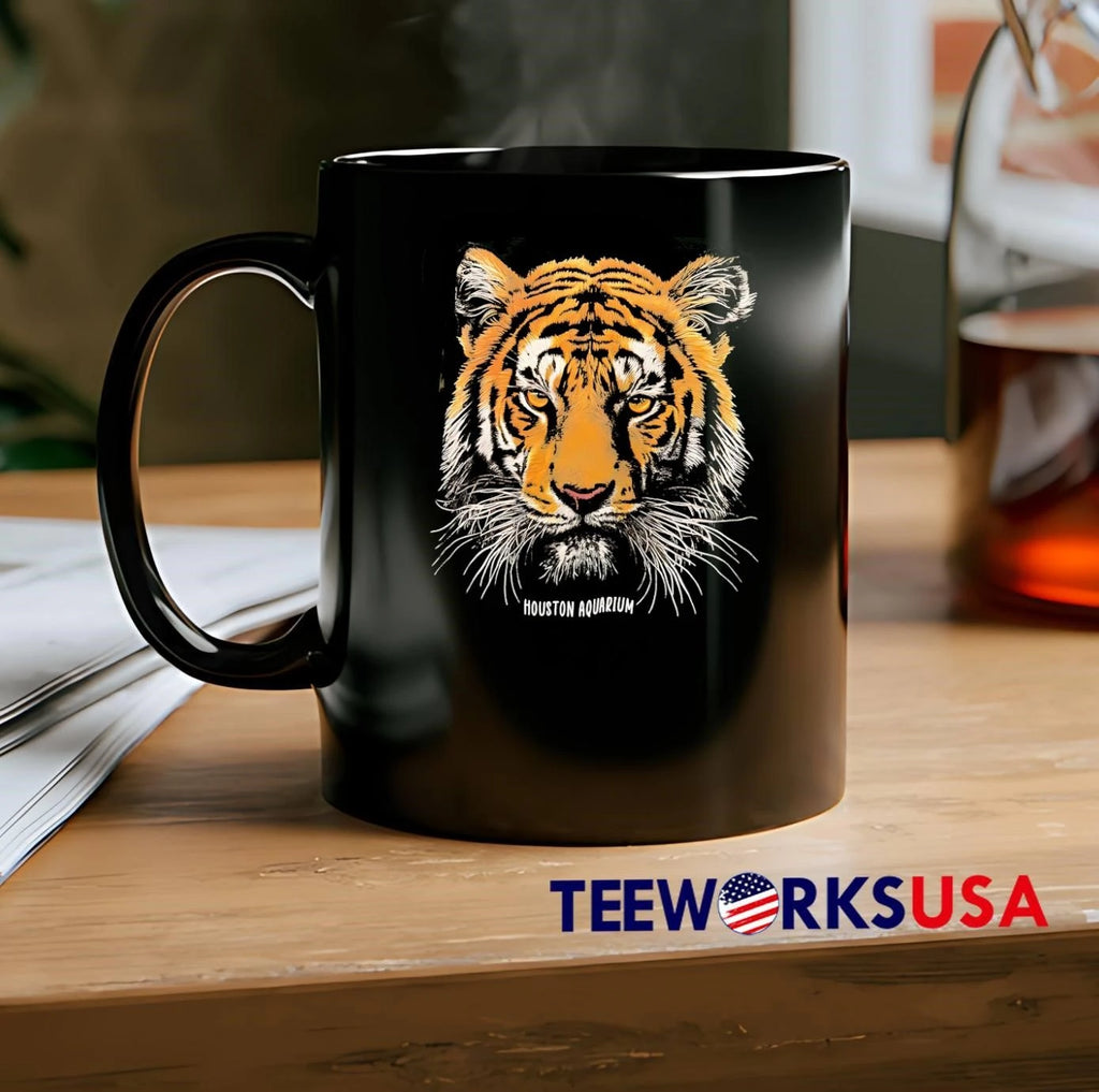 Houston Aquarium Tiger Face - Adult & Kids T-Shirts, Sweatshirts & Hoodies apparel design preview 2
