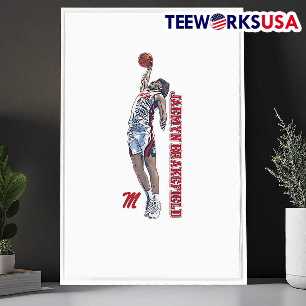 Jaemyn Brakefield Ole Miss basketball cartoon - Adult & Kids T-Shirts, Sweatshirts & Hoodies apparel design preview 6