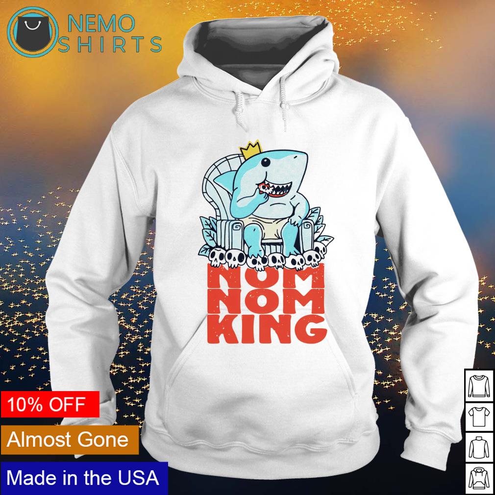 Shark nom King - Adult & Kids T-Shirts, Sweatshirts & Hoodies apparel design preview 2