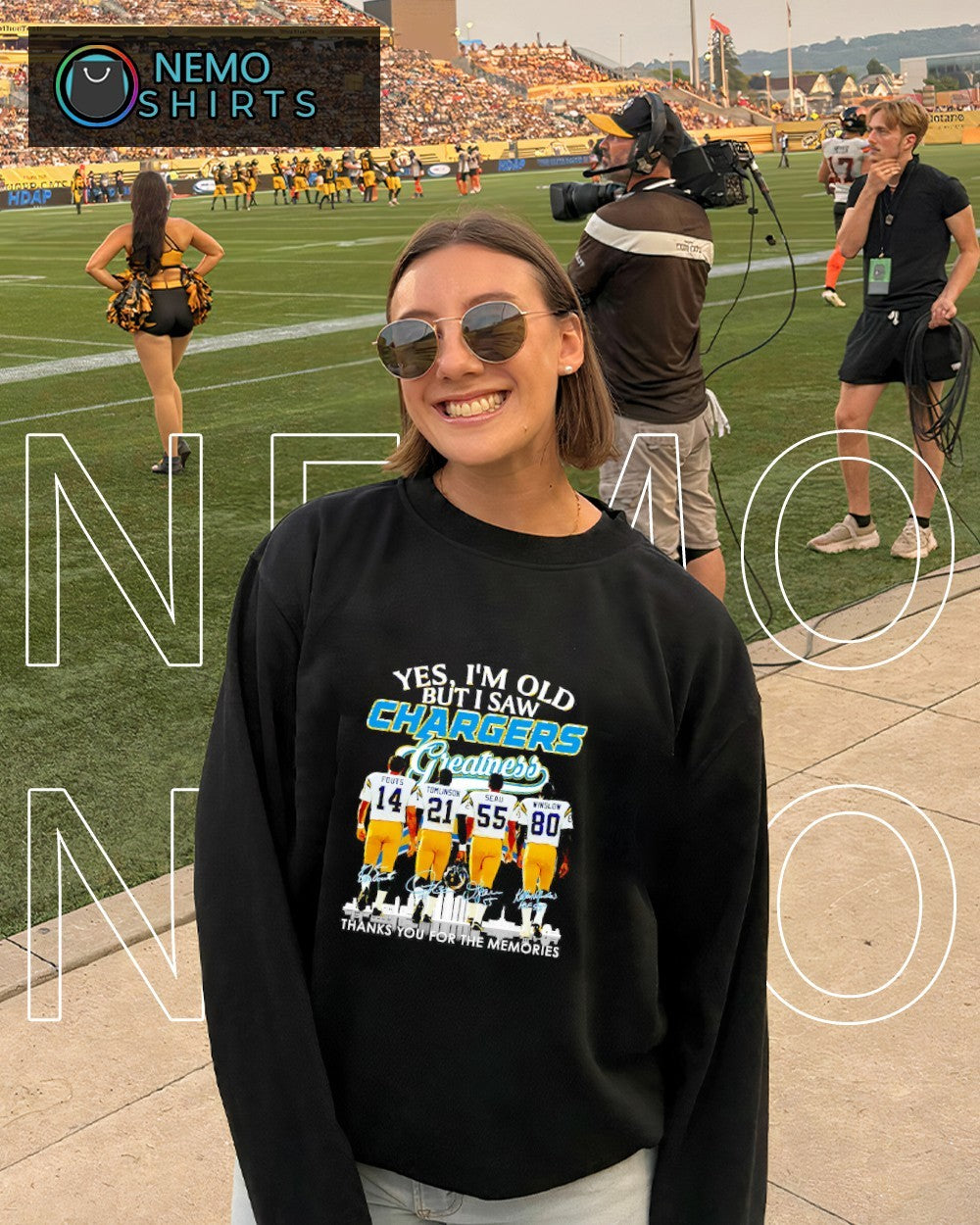 Yes I'm old but I saw Los Angeles Chargers thanks you - Adult & Kids T-Shirts, Sweatshirts & Hoodies apparel design preview 6