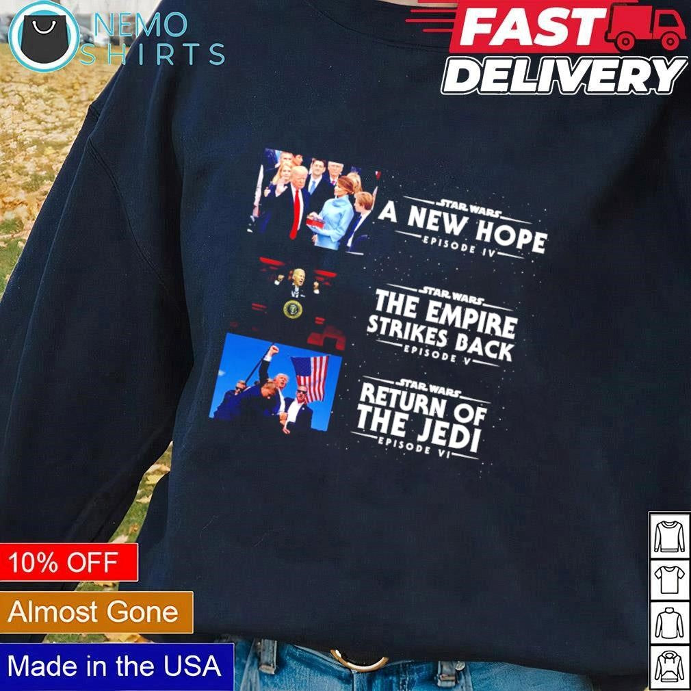 TRump 2016 A new hope 2020 The empire strikes back - Adult & Kids T-Shirts, Sweatshirts & Hoodies apparel design preview 1