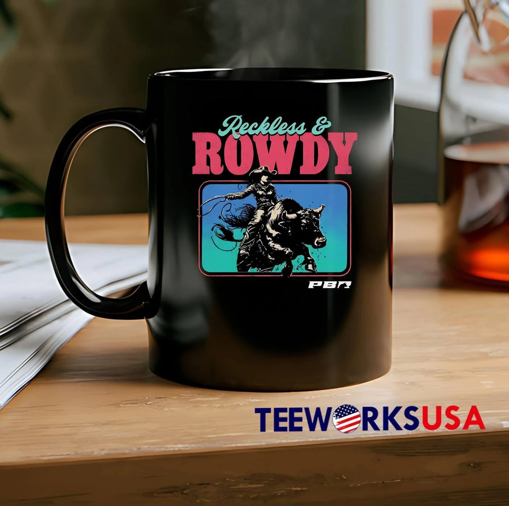 PBR Reckless Rowdy retro - Adult & Kids T-Shirts, Sweatshirts & Hoodies apparel design preview 2