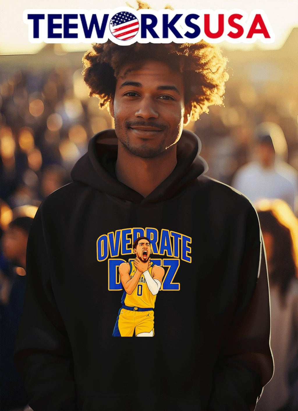 Haliburton Choke Overrate Deez - Adult & Kids T-Shirts, Sweatshirts & Hoodies apparel design preview 2
